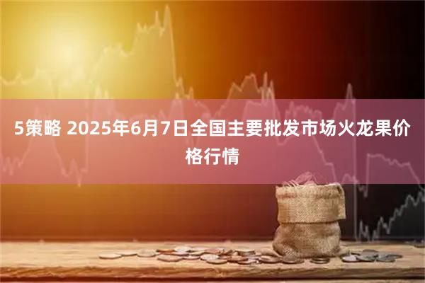 5策略 2025年6月7日全国主要批发市场火龙果价格行情
