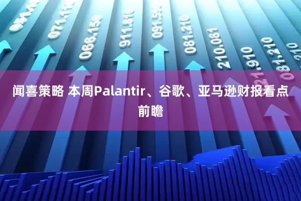 闻喜策略 本周Palantir、谷歌、亚马逊财报看点前瞻